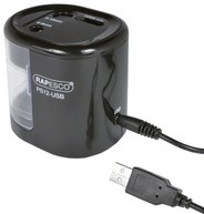 Puntenslijper Rapesco electrisch USB lichtblauw-2
