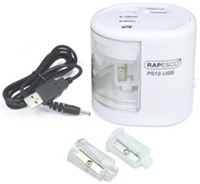 Puntenslijper Rapesco electrisch USB wit