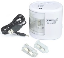 Puntenslijper Rapesco electrisch USB wit