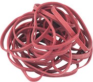 Elastiek Laufer 130x4mm 100gr rood