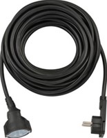 Verlengsnoer Brennenstuhl met platte stekker 3 meter zwart