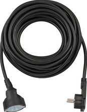 Verlengsnoer Brennenstuhl met platte stekker 3 meter zwart