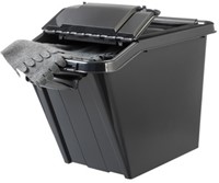 Opbergbox Plast Team 58 liter 395x650x438mm met deksel zwart-2