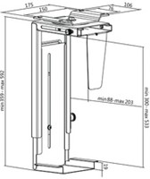 CPU houder LogiLink EO0005 10kg zwart-3