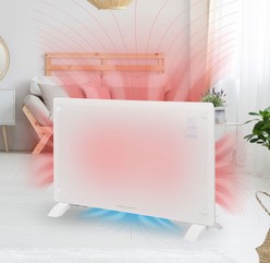 Kachel Profi Care glas 2000W wit