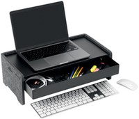 Monitorstandaard Durable Effect 10kg PET-vilt zwart-2