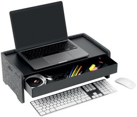 Monitorstandaard Durable Effect 10kg PET-vilt zwart-2