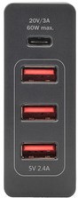 Oplader Digitus 1x USB-C & 3x USB-A zwart-2