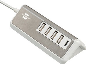 Oplader Brennenstuhl Estilo 1x USB-C & 4x USB-A wit
