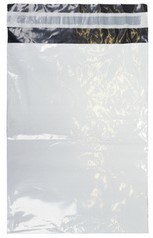 Verzendzak Raadhuis plastic 50my 350x500m wit p/25