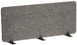Scheidingswand Durable akoestiek Effect 120x50 vilt op voet grijs