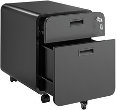 Ladeblok LogiLink 2 lade 50x39x50cm op wieltjes zwart