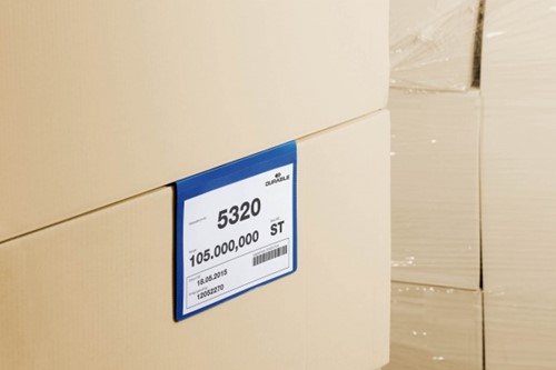 Insteekhoes Durable 1721 met gevouwen ophangsysteem A6 liggend blauw p/50-2