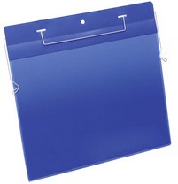 Insteekhoes Durable 1754 met metalen beugelophangsysteem A4 liggend blauw