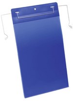 Insteekhoes Durable 1753 met metalen beugelophangsysteem A4 staand blauw