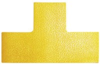 Vloermarkeringssticker Durable 1700.04 "T"-vorm geel p/10