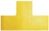 Vloermarkeringssticker Durable 1700.04 "T"-vorm geel p/10
