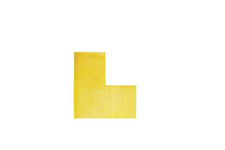 Vloermarkeringssticker Durable 1702.04 "L"-vorm geel p/10