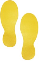 Vloermarkeringssticker Durable 1727.04 "voet" geel p/5 paar