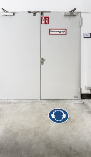 Vloermarkeringssticker Durable 1729.06 "gebruik gehoorbescherming"-2