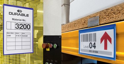 Insteekhoes Durable 1745 magnetisch A4 liggend blauw p/50-2