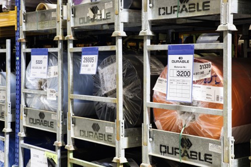 Insteekhoes Durable 1747 extra sterk magnetisch A4 staand blauw p/10-3