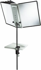 Tafelstandaard Durable 5818 Sherpa (bladklem) met 10-tassen zwart