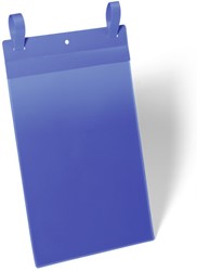 Insteekhoes Durable 1750 met bindriemen A4 staand blauw p/50