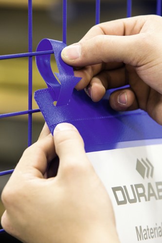 Insteekhoes Durable 1750 met bindriemen A4 staand blauw p/50-3