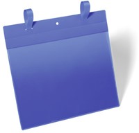 Insteekhoes Durable 1751 met bindriemen A5 liggend blauw p/50