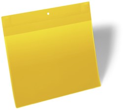 Insteekhoes Durable 1748 extra sterk magnetisch A4 liggend geel p/10