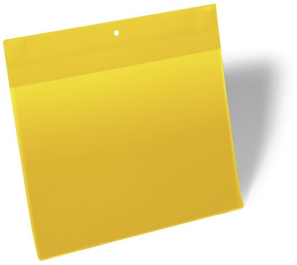 Insteekhoes Durable 1748 extra sterk magnetisch A4 liggend geel p/10