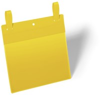 Insteekhoes Durable 1749 met bindriemen A5 liggend geel p/50