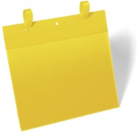 Insteekhoes Durable 1751 met bindriemen A5 liggend geel p/50