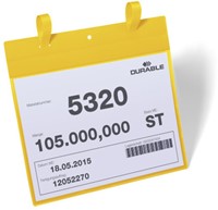 Insteekhoes Durable 1751 met bindriemen A5 liggend geel p/50-2