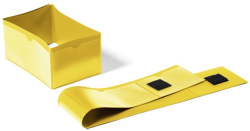 Insteekhoes Durable 1724 voor palletvoet geel p/50