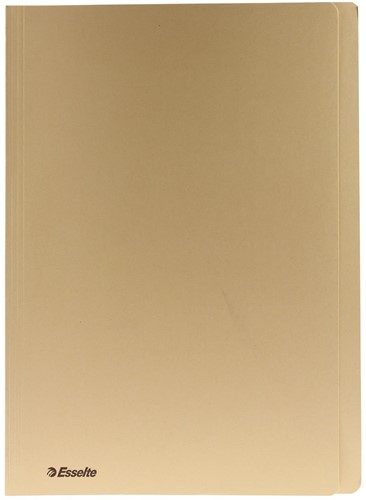 Dossiermap Esselte folio met overslag zijkant geel p/100