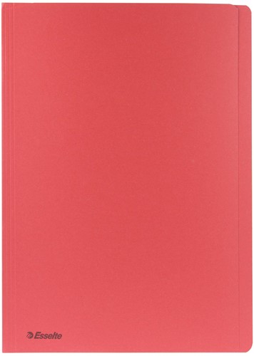 Dossiermap Esselte folio met overslag zijkant rood p/100