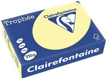 Kopieerpapier Trophee 2220 A4 210gr geel 250vel