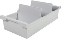 Kaartenbak Exacompta A6 trog kunststof grijs