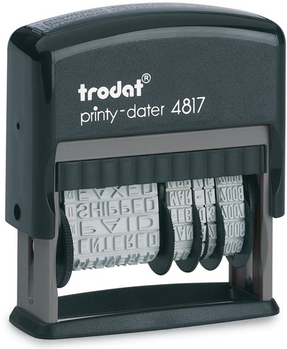 Woord-datumstempel Trodat 4817 3,8mm
