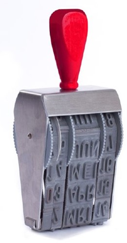 Datumstempel Posta niet zelfinktend 15mm