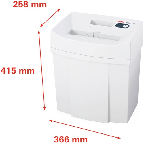 Papiervernietiger HSM Pure 120 stroken 39mm-2
