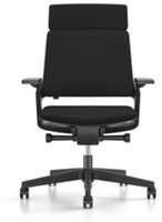 Bureaustoel Interstuhl Movy is3 23M6 gestoffeerde hoge rug zwart