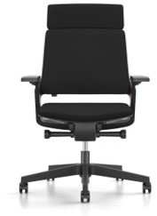 Bureaustoel Interstuhl Movy is3 23M6 gestoffeerde hoge rug zwart