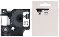 Labeltape Rillprint (Dymo) 40913 D1 9mmx7m zwart op wit