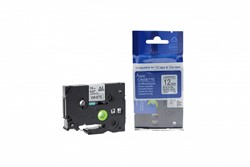 Labeltape TZ-231 12mmx8m zwart op wit