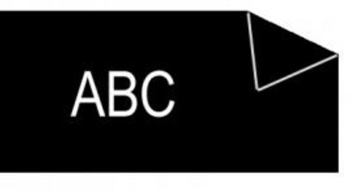 Labeltape 45021 D1 12mmx7m wit op zwart-2