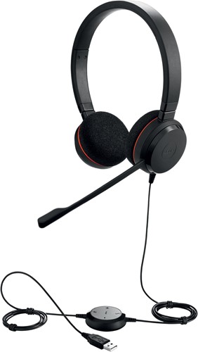 Headset Jabra Evolve 20 SE MS Stereo Bedraad Hoofdband Kantoor/callcenter USB Type-A Zwart-2