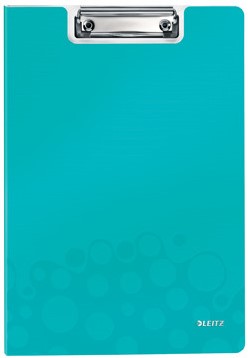Klemmap Leitz WOW 4199 met kopklem en insteek ijsblauw